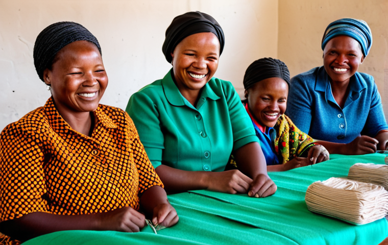 레소토에서 NGO 및 국제기구 활동 - Water Access in Lesotho**

A group of fully clothed African women in modest, traditional Basotho clo...